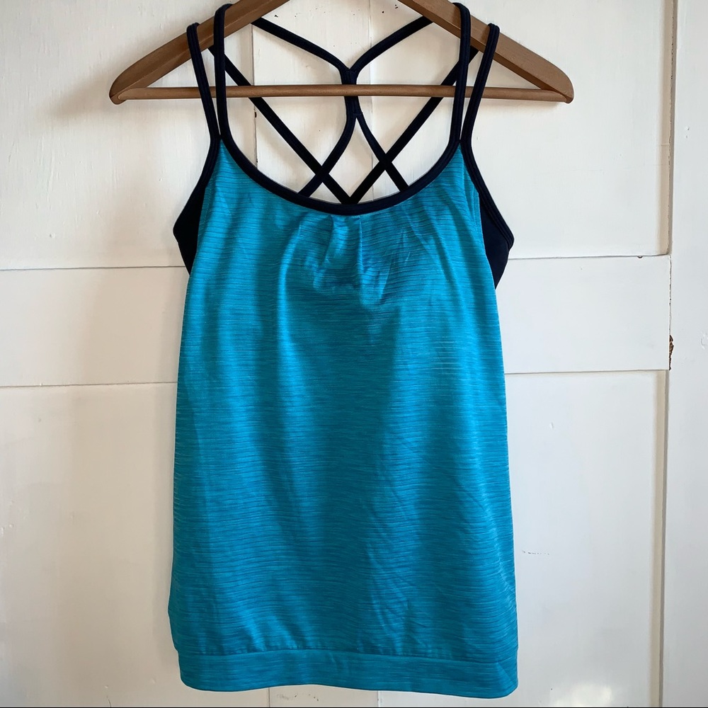 Athleta Shadow Stripe Energize Tank Top